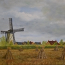 Cees van Barschot Aalster molen olieverf op paneel