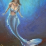 Jingqi H0u The mermaid olieverf op paneel.